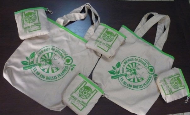 Las "Súper E" bolsas ecológicas de Tela 2 bolsas ecológicas de Tela