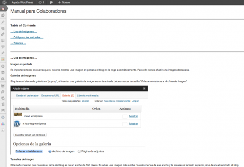 Control editorial en WordPress Control editorial en WordPress