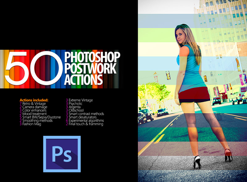 +50 Acciones de Photoshop Gratis para optimizar tus Fotografías