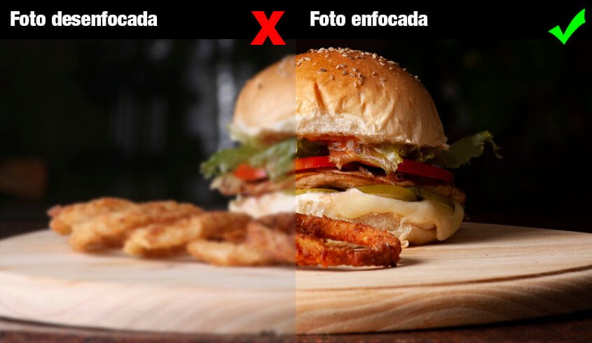 Fotos de Comida desenfocada vs foto enfocada