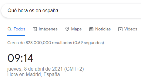Cómo hacer búsquedas más efectivas en Google 8 Qué hora es en españa