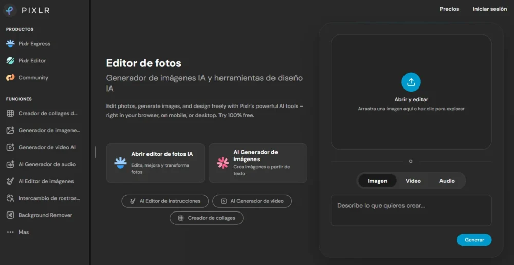 Editar imágenes online: herramientas gratis que reemplazan a Photoshop 5 Editar imágenes online: herramientas gratis que reemplazan a Photoshop 5