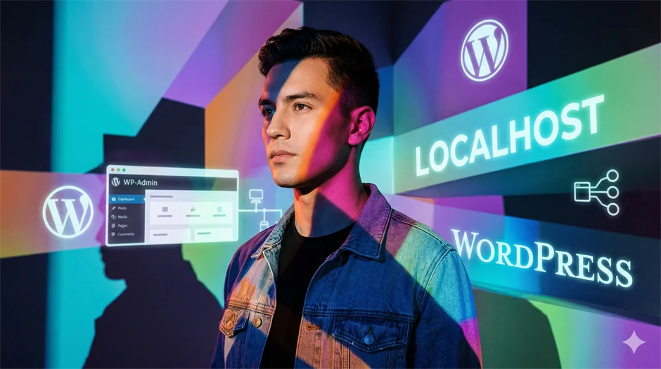 representacion artisticas de instalacion de wordpress en localhost