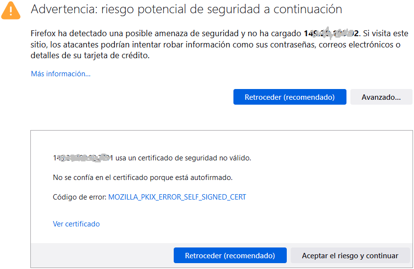 Cómo omitir la advertencia del navegador para certificados SSL/TLS autofirmados 1