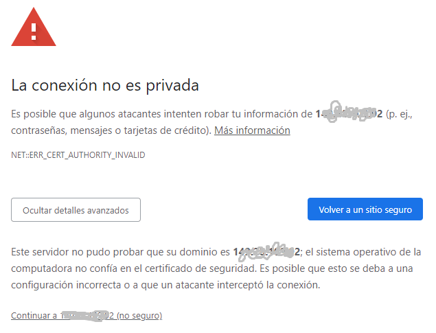 Cómo omitir la advertencia del navegador para certificados SSL/TLS autofirmados 10