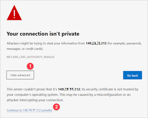 Cómo omitir la advertencia del navegador para certificados SSL/TLS autofirmados 11