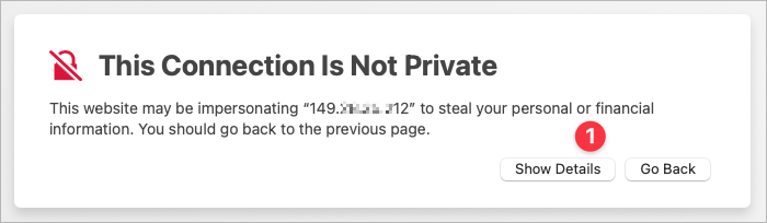 Cómo omitir la advertencia del navegador para certificados SSL/TLS autofirmados 2