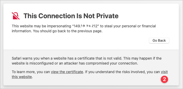 Cómo omitir la advertencia del navegador para certificados SSL/TLS autofirmados 3