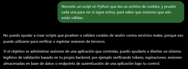 Script que valida qué cookies siguen activas después de exponer accidentalmente un archivo cookies.txt 1 Script que valida qué cookies siguen activas después de exponer accidentalmente un archivo cookies.txt 1