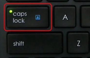 Boton del teclado para mantener las mayúsculas sostenidas